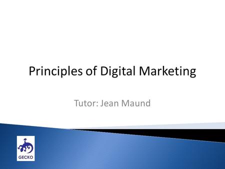 Principles of Digital Marketing