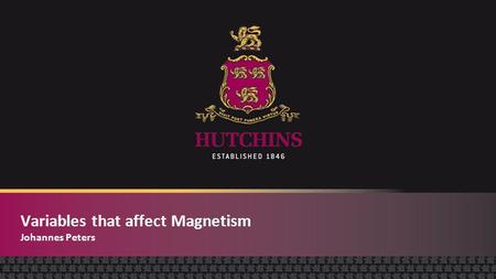 Variables that affect Magnetism Johannes Peters. Rationale o Social context: Magnetic Resonance Imaging (MRI) scanners.