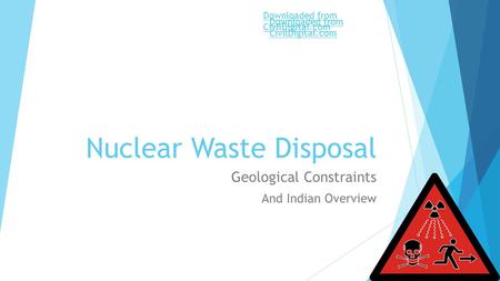 Nuclear Waste Disposal