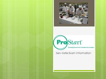 Serv-Safe Exam information. Name 3 safety rules for accepting deliveries.  Temperature of food is correct  Items are labeled and dated  Items have.