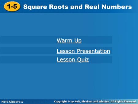 Square Roots and Real Numbers