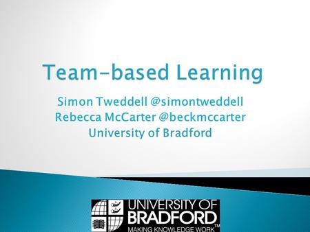 Team-based Learning Simon