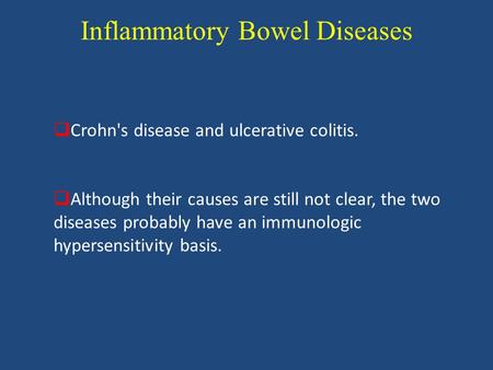 Inflammatory Bowel Diseases