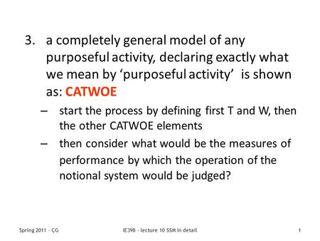 IE398 - lecture 10 SSM in detail