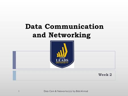 Data Communication and Networking