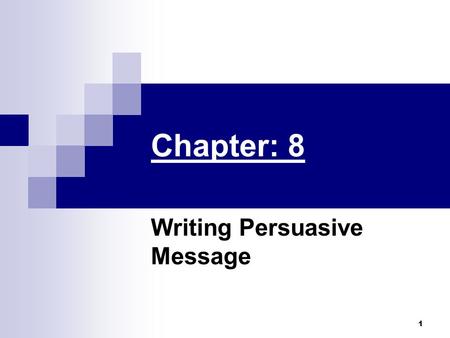 Writing Persuasive Message