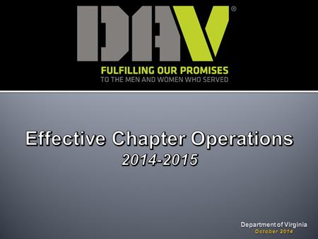 Effective Chapter Operations