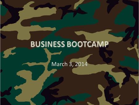 March 3, 2014. ORGANIZING TO MAKE A PROFIT OBJECTIVES By the end of the session, participants should be able to: Appreciate the need for planning before.