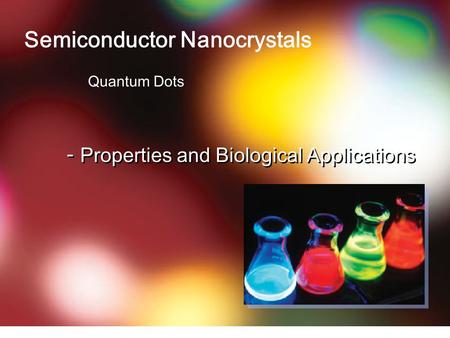 Semiconductor Nanocrystals