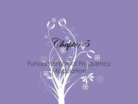 Fundamentals of Frequency Modulation