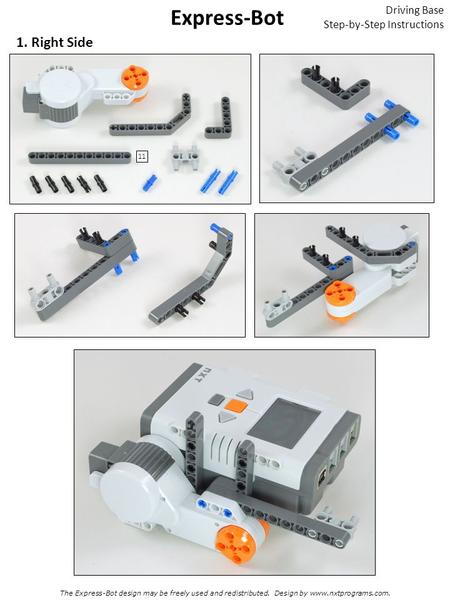 Express-Bot 1. Right Side Driving Base Step-by-Step Instructions 11