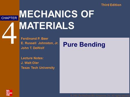 MECHANICS OF MATERIALS