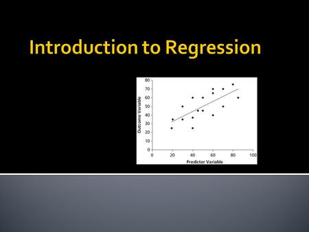 Introduction to Regression