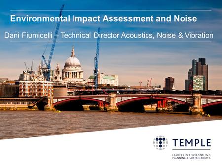 Environmental Impact Assessment and Noise