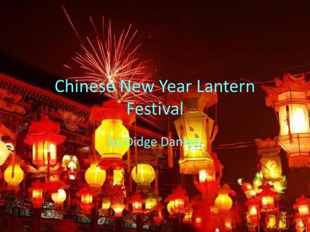 Chinese New Year Lantern Festival