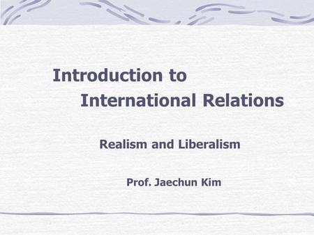 International Relations