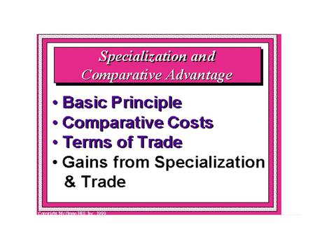 Definitions Absolute Advantage:This condition exists when one nation has the ability to produce a good more efficiently than another nation. Comparative.