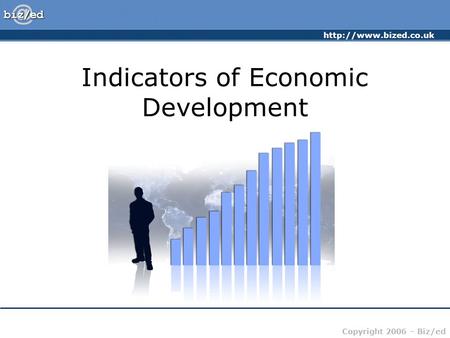 Copyright 2006 – Biz/ed Indicators of Economic Development.