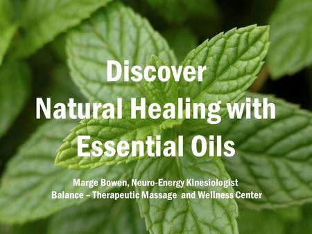 Discover Natural Healing with Essential Oils