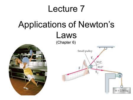 Applications of Newton’s Laws