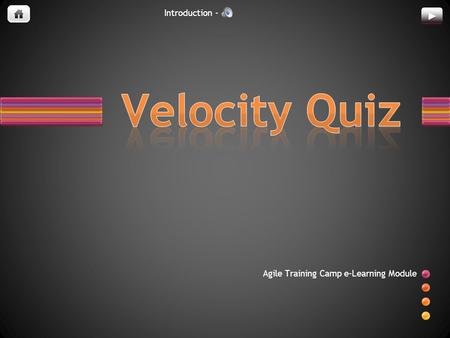 Agile Training Camp e-Learning Module Introduction -