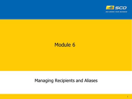 1 Module 6 Managing Recipients and Aliases. 2 Address Rewriting