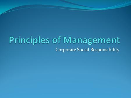 Principles of Management