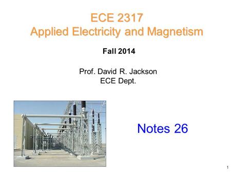 Applied Electricity and Magnetism