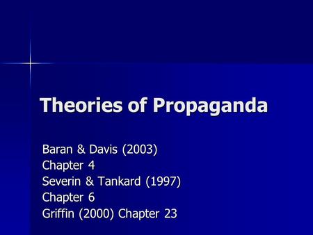 Theories of Propaganda