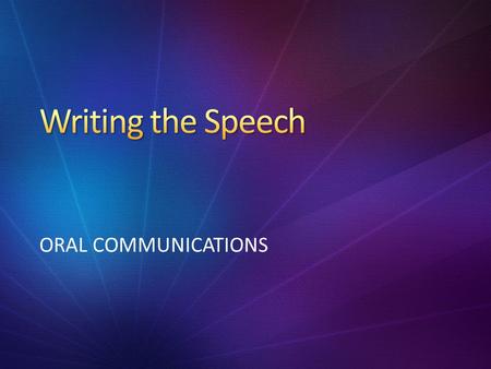 ORAL COMMUNICATIONS. 1.What are the components of an introductory paragraph? 2.How might they be different in a speech than in an essay?