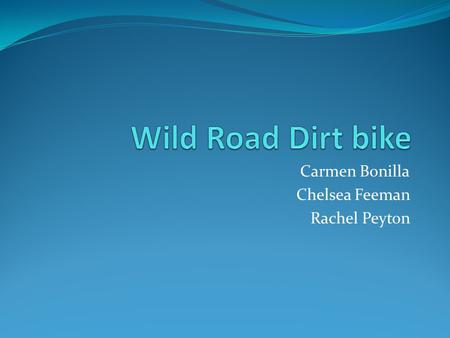 Carmen Bonilla Chelsea Feeman Rachel Peyton. Background of company The idea of starting a company came from three friends that were out eating dinner.