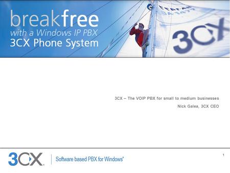 1 Copyright © 2002 ACNielsen a VNU company 3CX – The VOIP PBX for small to medium businesses Nick Galea, 3CX CEO.