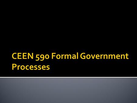  Overview  Clean Energy Act  Canadian energy governance  Canadian (and BC) government.