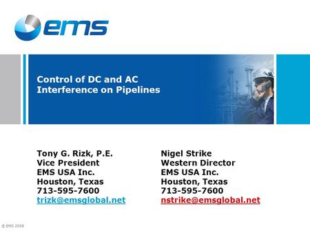 Control of DC and AC Interference on Pipelines