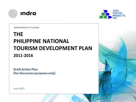 THE PHILIPPINE NATIONAL TOURISM DEVELOPMENT PLAN