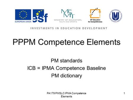 PPPM Competence Elements