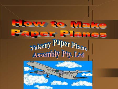 Welcome to Yakeny Paper Plane Assembly Co.’s new guide to building yourself a simple, ordinary, technically disadvantaged, cut- down version of a Stealth.