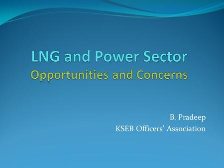 LNG and Power Sector Opportunities and Concerns