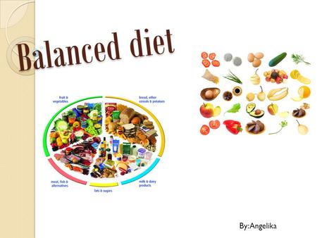 Balanced diet By: Angelika.