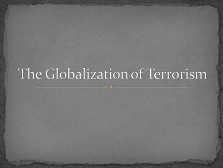 The terrorist attacks of Sept. 11 th, 2001 killed approximately 3000 people and immediately cost the US economy $150 billion. The terrorist attacks of.