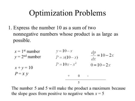 Optimization Problems