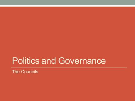 Politics and Governance