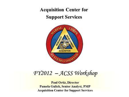 Acquisition Center for Support Services