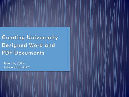June 16, 2014 Allison Kidd, ATRC. Marla Roll Director Shannon Lavey Service Coordinator and Provider Allison Kidd Assistive Technology IT Coordinator.