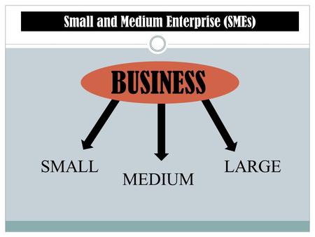 Small and Medium Enterprise (SMEs)