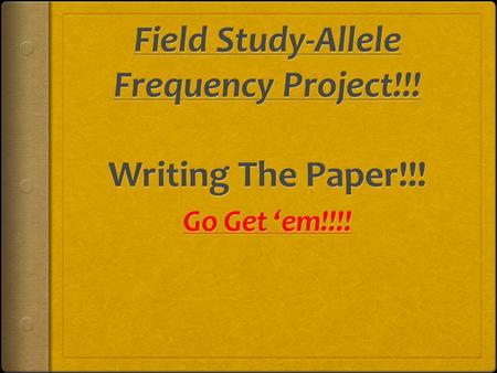 Writing The Paper-Abstract Last! An abstract is a shortened version of the paper and should contain all information necessary for the reader to determine: