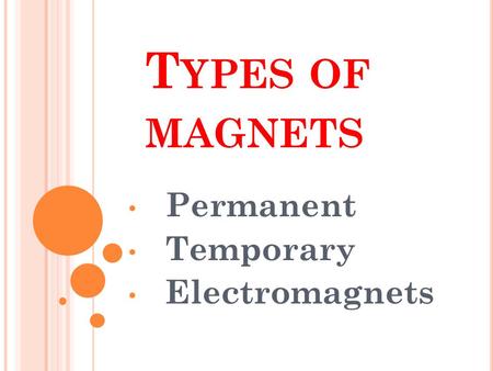 Permanent Temporary Electromagnets