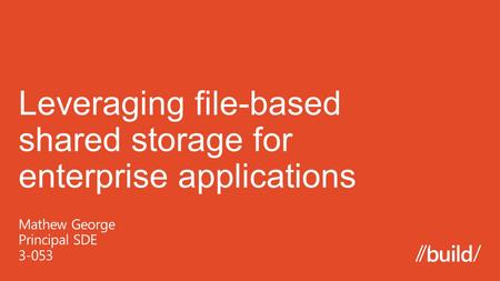 \\fs\share File Server SMB Direct Client Application NIC RDMA NIC TCP/ IP SMB Direct Ethernet and/or InfiniBand TCP/ IP Unchanged.