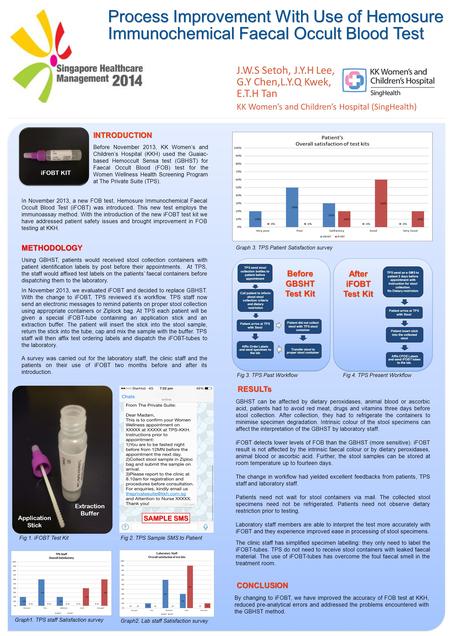 J.W.S Setoh, J.Y.H Lee, G.Y Chen,L.Y.Q Kwek, E.T.H Tan KK Women’s and Children’s Hospital (SingHealth) Process Improvement With Use of Hemosure Immunochemical.