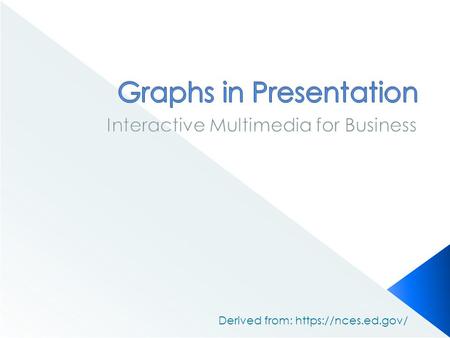 Derived from: https://nces.ed.gov/.  Line graphs are used to track changes over short and long periods of time.  Line graphs can also be used to compare.